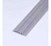 Banda de transición de madera a baldosa plano listón de suelo aluminio for suelos Conector for huecos en el suelo for uso con suelos de madera/baldosas/hormigón(Gray,3PCS/2.7m/9ft)