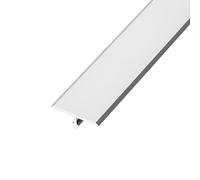 Banda de transición entre el suelo y el umbral de Tira de umbral moldura en T 90 cm for varios tipos suelo hasta alfombra vinilo multicolor 2 a 4(Silver,2cm/0.78in)