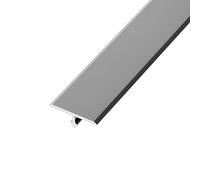 Banda de transición entre el suelo y el umbral de Tira de umbral moldura en T 90 cm for varios tipos suelo hasta alfombra vinilo multicolor 2 a 4(Iron Gray,3.3cm/1.29in)