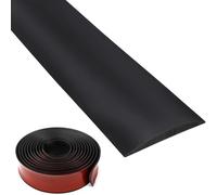Banda de transición para suelos de PVC, Tira de transición de PVC autoadhesiva negra for suelos, varios tamaños for distintos tipos de suelo.(20m 4cm)
