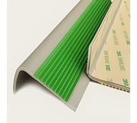 Banda de transición para suelos, El ajuste del borde de la escalera pela tamaños múltiples multicolores for transición teja alfombra(Green,Length 100cm (39.4in))