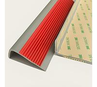 Banda de transición para suelos, El ajuste del borde de la escalera pela tamaños múltiples multicolores for transición teja alfombra(Red,Length 135cm (53.1in))