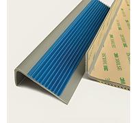 Banda de transición para suelos, El ajuste del borde de la escalera pela tamaños múltiples multicolores for transición teja alfombra(Blue,Length 90cm (35.4in))