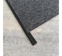 Banda de transición para suelos, Tira de transición alfombra PVC autoadhesiva, color negro, varias longitudes(14m (45.9ft))