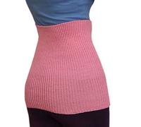 Banda de vientre unisex 100% lana de merino para el vientre, para la cintura, para embarazadas, mujeres y hombres, tejida Rosa rosa 85