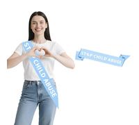 Banda decorativa para el mes de concienciación sobre la prevención del abuso infantil