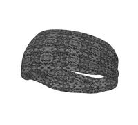 Banda deportiva Black and White Lines, absorbe el sudor, transpirable, unisex, adecuada para correr, fitness, baloncesto