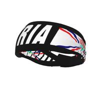 Banda Deportiva con Bandera asiria a Rayas para Hombre y Mujer, de Secado rápido, Antideslizante, Resistente al Sudor, Transpirable, para Correr