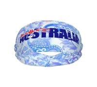 Banda Deportiva con Bandera de Australia, Texto Australiano, Arte de Palabras para Hombres y Mujeres, Banda para el Sudor de algodón Absorbente, Ideal para Yoga y Ciclismo.