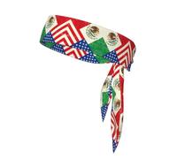 Banda deportiva con bandera mexicana americana para correr, tenis, atletismo, baloncesto, ciclismo, fitness, entrenamiento