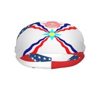 Banda Deportiva con la Bandera Vintage de Asiria y América para Hombres y Mujeres, de Secado rápido, Antideslizante, Resistente al Sudor, Transpirable, para Correr
