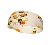 Banda deportiva de moda para el sudor con diseño de WHJSHOP Bugs in the Sun, absorbe el sudor para hombres y mujeres