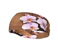 Banda deportiva de moda para el sudor con imagen de orquídea YUGTAEE que absorbe el sudor para hombres y mujeres