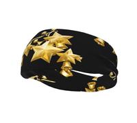 Banda deportiva de moda para el sudor WHJSHOP Beautiful Star Bells, diademas estampadas que absorben el sudor para hombres y mujeres