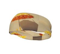 Banda deportiva de moda para el sudor WHJSHOP Umbrellas in the Sun Printed Headbands Absorb sweat for men and women