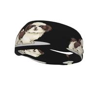 Banda deportiva de moda para el sudor YUGTAEE Shih Tzu Dog Picture Diademas que absorben el sudor para hombres y mujeres