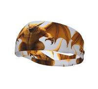 Banda deportiva decorativa para el sudor WHJSSF Bat Tusk Monster, impresión de monstruo, absorbe la humedad, elástica adecuada para ciclismo, yoga, correr