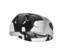 Banda deportiva decorativa para el sudor WHJSSF Eerie Elefante Imagen que absorbe la humedad elástica adecuada para ciclismo, yoga, correr