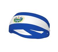 Banda deportiva decorativa para el sudor WHJSSF El Salvador con imagen elástica que absorbe la humedad, adecuada para ciclismo, yoga, correr