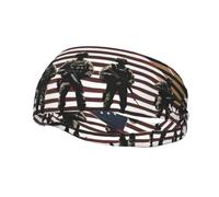 Banda deportiva decorativa para el sudor YYHWHJDE de los soldados militares de Estados Unidos, diseño patriótico del Día de los Caídos, para hombres y mujeres