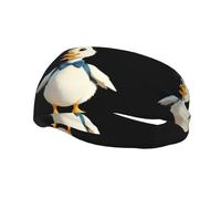 Banda deportiva decorativa para el sudor YYHWHJDE Little Duck Going on an Outing Diademas con patrón para hombres y mujeres