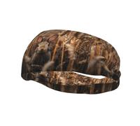 Banda deportiva decorativa para el sudor YYHWHJDE Little Rabbit in the wheat field Pattern Diademas para hombres y mujeres