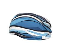 Banda deportiva decorativa para el sudor YYHWHJDE Waves lapping at the rocks Diademas con patrón para hombres y mujeres