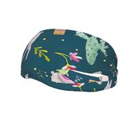 Banda deportiva ligera con estampado de cactus tropical, alpaca, llama, animal, para hombres y mujeres, elástica, para gimnasio, baloncesto, yoga