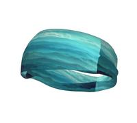 Banda deportiva para el sudor con patrón único de montañas silenciosas, ligera, no tensa, para correr y hacer ejercicio al aire libre