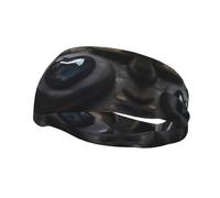 Banda deportiva para el sudor con patrón único de piedra de amor misterioso, ligera, no tensa para correr y hacer ejercicio al aire libre