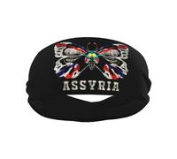Banda Deportiva para el Sudor para Hombres y Mujeres, con diseño de Mariposa y Bandera asiria, de Secado rápido, Antideslizante, Resistente al Sudor, Transpirable, para Correr