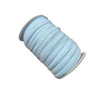 Banda elástica antideslizante, 0,4 pulgadas x 20 yardas, color de piel, banda elástica de silicona y poliéster, agarre de silicona for accesorios de ropa, pelucas(Light Blue)