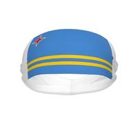 Banda Elástica con Estampado De La Bandera Nacional De La República De Aruba para Mujeres Y Hombres Banda para El Cabello Deportiva Que Absorbe La Humedad para Correr Fútbol Tenis Unisex