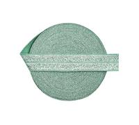 Banda Elastica Costura Cinta elástica plegable con purpurina FOE de 15 mm licra, ideal for el pelo, diadema, vestido, costura, 2, 5 y 10 yardas(Color21,2 Yard)