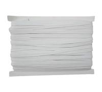 Banda elástica de 12 mm de grosor para costura - 50 metros de cintura elástica para manualidades, accesorios de tela, confección, cordón elástico para faldas y pantalones de cintura, color blanco