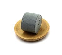Banda elástica de 5 metros de ancho, 4cm de color, correas decorativas elásticas para accesorios de costura Diy Garmen, Gris, 40mm