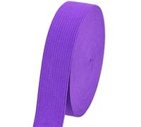 Banda elástica de Color, artesanía de costura de goma de alta elasticidad for decoración de encaje del hogar, accesorios de ropa(Deep purple,5Meter)