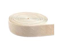 Banda Elástica de Costura Banda elástica 1-5M 25/30mm correa de sujetador silicona antideslizante bandas goma for coser ropa interior cinta DIY De Coser(Beige-25mm,1Meters)