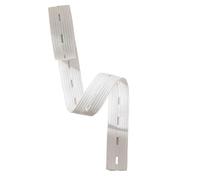 Banda Elástica de Costura Banda elástica de costura con orificio botón, bandas tejido punto alta elasticidad ajustables for suministros for manualidades DIY, 1/3/5M De Coser(15mm White,1meter)