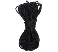 Banda Elástica de Costura Cuerda elástica de 10 metros, 2/2, 5/3, 0mm, cordón redondo blanco/negro fuerte, banda goma for manualidades costura casera, accesorios DIY De Coser(Black,2mm 10meters)