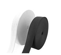 Banda elástica de costura multiusos, 5 metros/lote, cinta elástica de punto blanca y negra de alta elasticidad, 10-60mm de ancho(60mm White 5Meter)