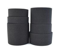 Banda Elástica De Costura Negra For Ropa Interior, Cinta Elástica De 2/3/5M, 20-80mm, Cinta Elástica Al Bies, Cintas De Goma(2METERS_38MM)