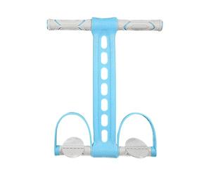 Banda elástica de ejercicio con pedal, correa de resistencia para pies, herramienta elástica de fitness con asas cómodas, accesorio de entrenamiento muscular, banda de gimnasio en casa con función