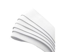 Banda elástica de licra blanca y negra 4 metros (1,5-5 cm), ideal for coser cinturones o for ropa, con cordón nailon for pantalones cortos, faldas Para Ropa Y Manualidades Bricolaje(WHITE,2.5cm)