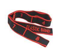 Banda Elástica de Resistencia Correa para Ejercicios de Estiramiento Cinta Multifuncional de 8 Material Resistente Y Seguro Adecuada Pa, Rojo