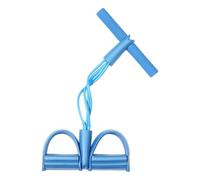 Banda elástica de Resistencia for Pedal Yoga con asa for Hacer Ejercicio, Bandas Fitness 4 Tubos for Tobillo para El Entrenamiento En Casa(Blue)