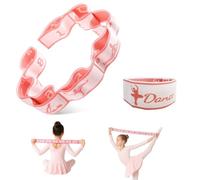 Banda Elastica de Resistencia para Danza Infantil, Cinta Elastica Ejercicios 8+1 Asas, para Entrenamiento de Danza Infantil (Cerrar las Piernas, Control Corporal), para Gimnasia, Yoga, Danza Latina