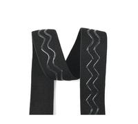 Banda elástica de silicona antideslizante de 20-55 mm para costura, decoración de ropa, cintas elásticas y accesorios de bricolaje.,Negro-B,20 mm - 10 metros