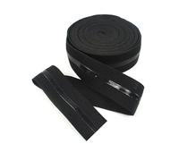 Banda elástica de silicona antideslizante de 25 mm para ropa deportiva, muñequeras y accesorios de costura.,Negro,10 metros