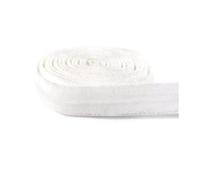 Banda elástica de silicona de 10 mm para correas de sujetador y ropa interior, accesorios de costura.,Blanco,10 mm - 20 metros